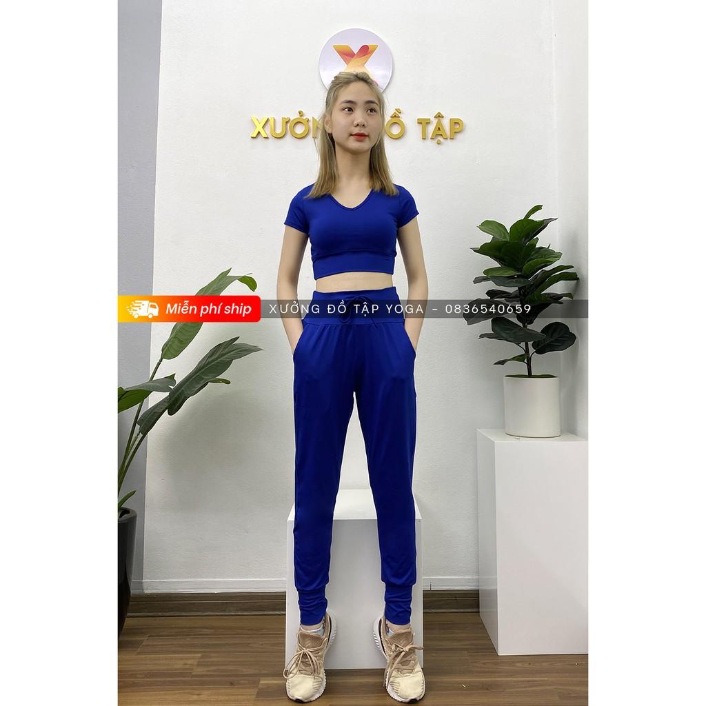 Cam kết ảnh thật 100% SET ĐỒ TẬP - Yoga, Gym, Aerobic - Set Thể Thao Nữ Jogger cộc tay