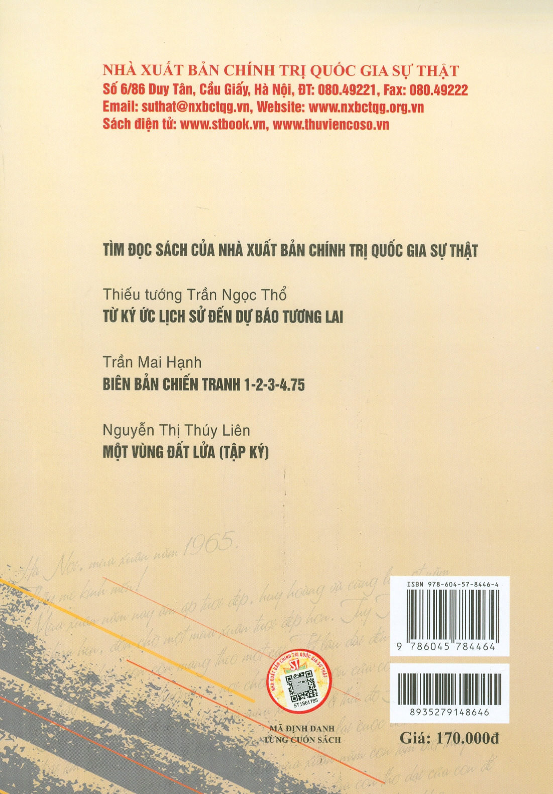 NHỮNG LÁ THƯ THỜI CHIẾN VIỆT NAM (Tuyển tập) - Đặng Vương Hưng - NXB Chính trị Quốc gia sự thật - bìa mềm