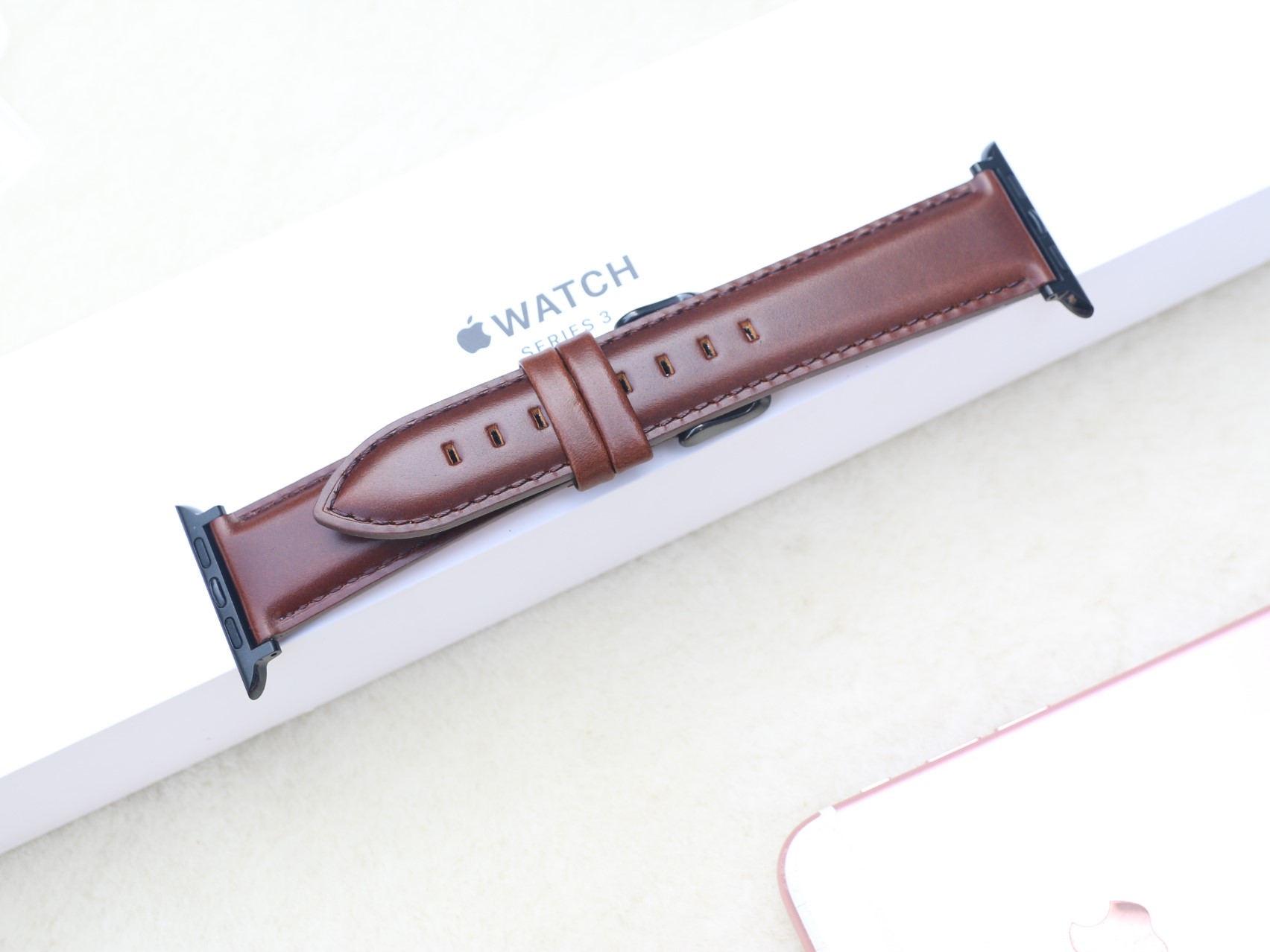 Dây Đeo Thay Thế Dành Cho Apple Watch 1,2,3,4,5,6 (Chất liêu Da bò Sáp Dầu)