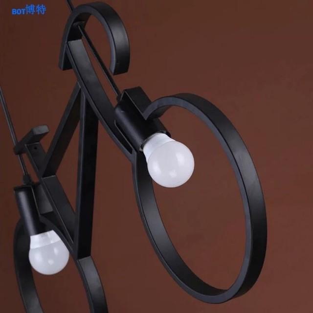 Đèn thả hình xe đạp, đèn trang trí, đèn decor hiện đại