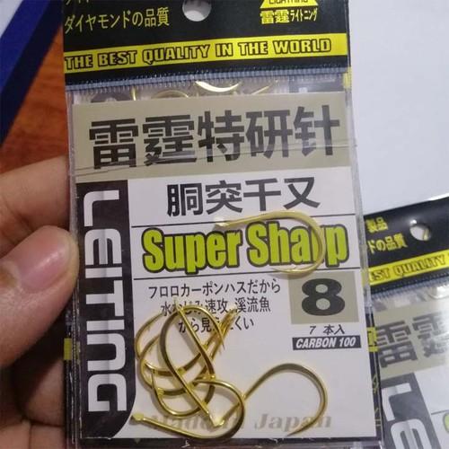 LƯỠI CÂU CÁ mạ vàng Siêu Cứng Super Sharp Nhật Bản