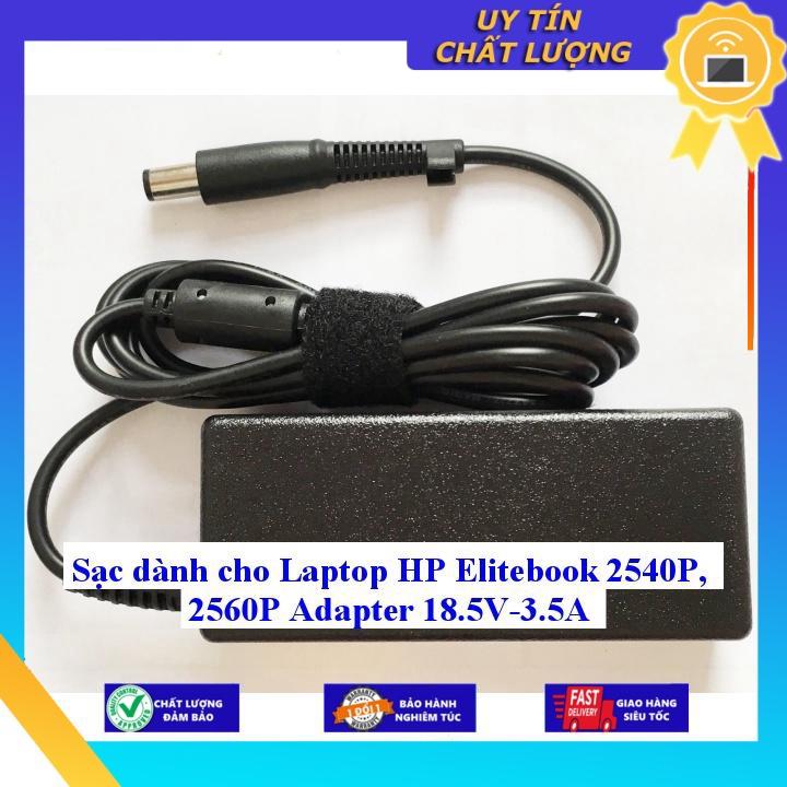 Sạc dùng cho Laptop HP Elitebook 2540P, 2560P Adapter 18.5V-3.5A - Hàng Nhập Khẩu New Seal