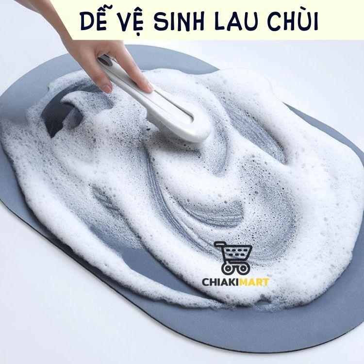 Thảm lau chân siêu thấm hút nước 3D cao cấp 40x60cm, chống trơn trượt, nhanh khô, thảm chùi chân siêu thấm