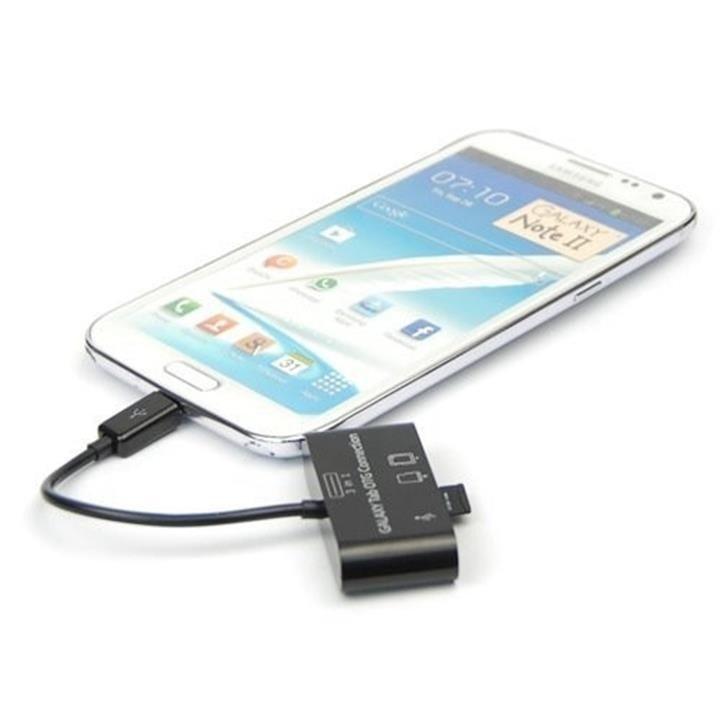 Hub OTG Android 3 trong 1 kiêm đọc thẻ nhớ, usb - Hồ Phạm