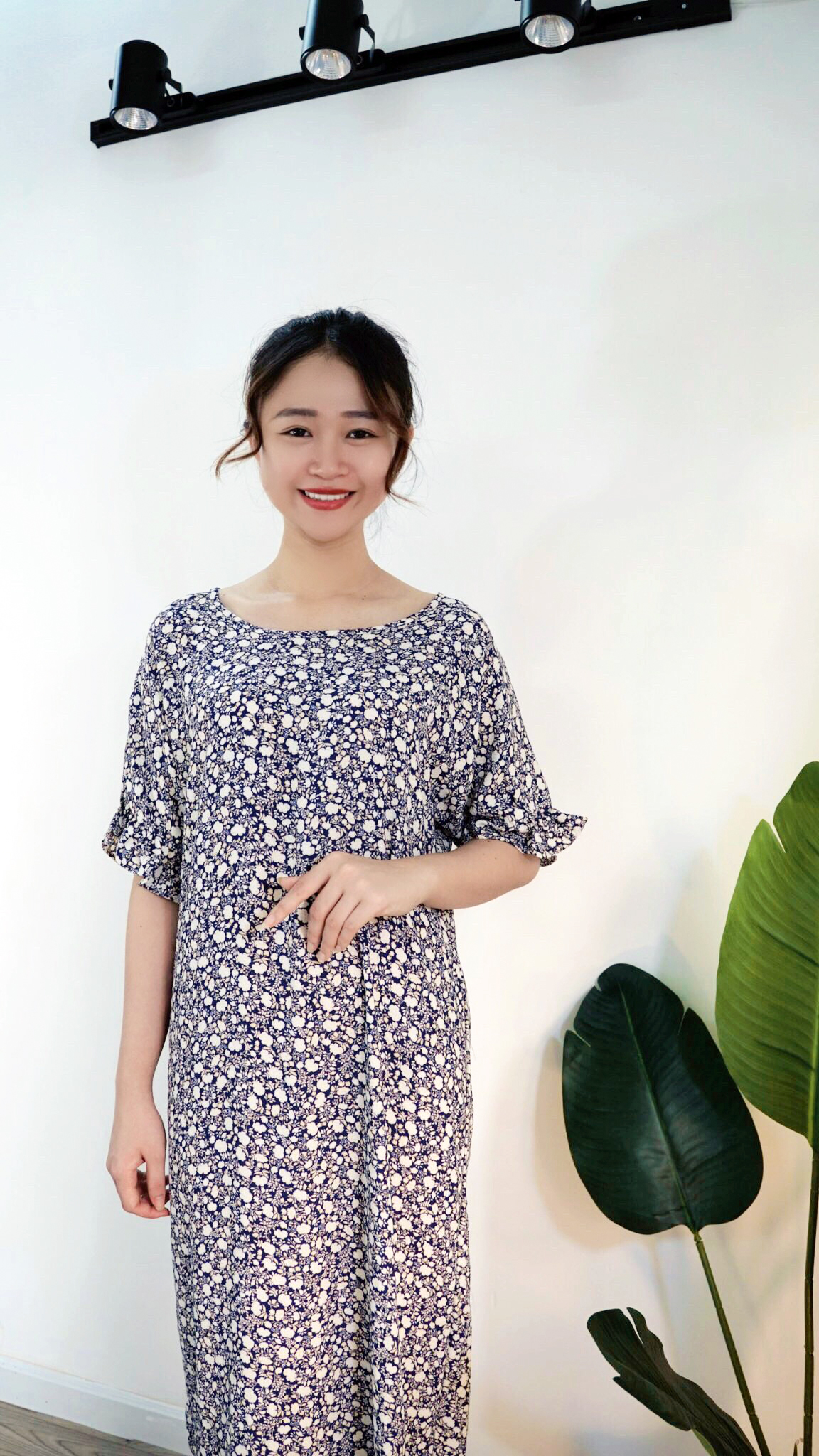 ĐẦM HOA TAY LỞ BÈO DÁNG SUÔNG THANH LỊCH LB 35