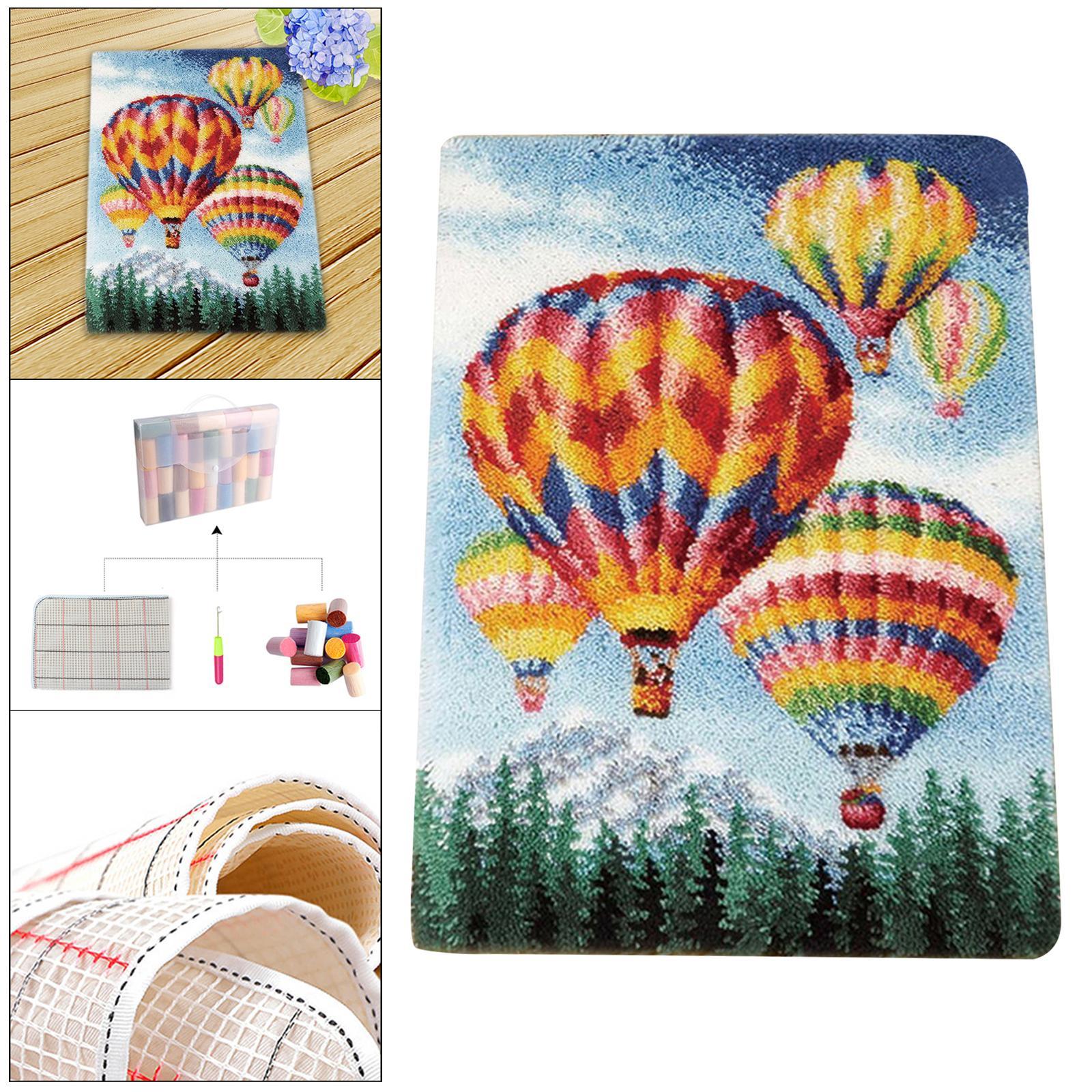 Latch Hook Rug Kits Embroidery Carpet Crochet Yarn Handmade Cushion Tapestry