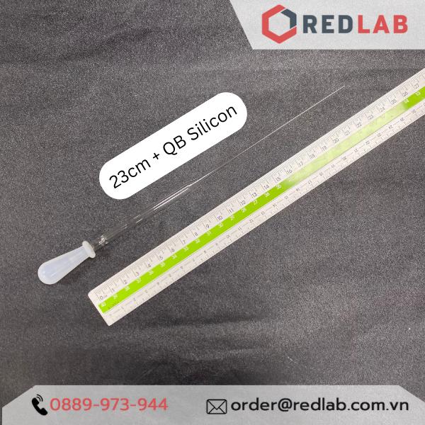 Combo Pipet Paster Thủy Tinh 15cm 23cm và Quả bóp Cao su / Silicon đi kèm