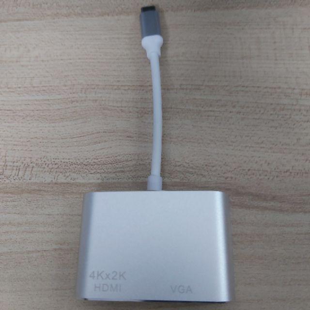 Hub USB Type-C ra HDMI,VGA cho laptop táo,MHL - Hồ Phạm
