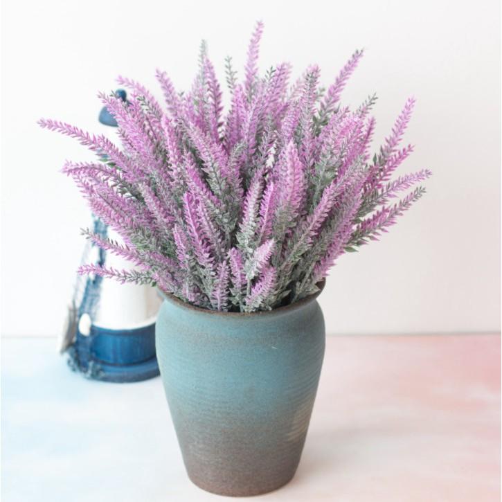 Hoa lavender giả 5 nhánh  trang trí phòng siêu xinh 38cm