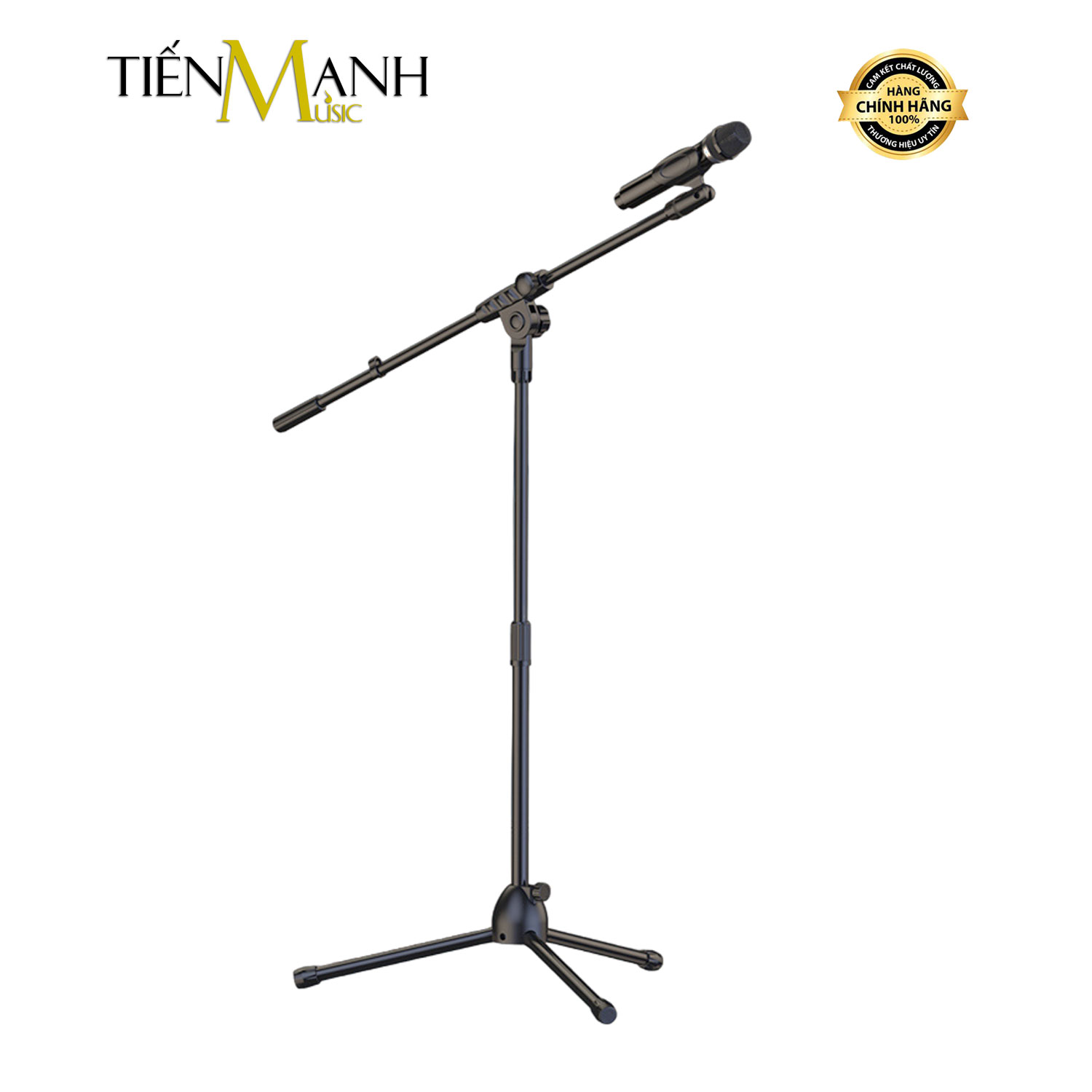 Chân Micro Đứng DRMIC CMN001 - Giá Đỡ Đế Kẹp Bom Mic Stand Thu Âm LiveStream, Sân Khấu Microphone Dr.MIC Boom Hàng Chính Hãng - Kèm Móng Gẩy DreamMaker