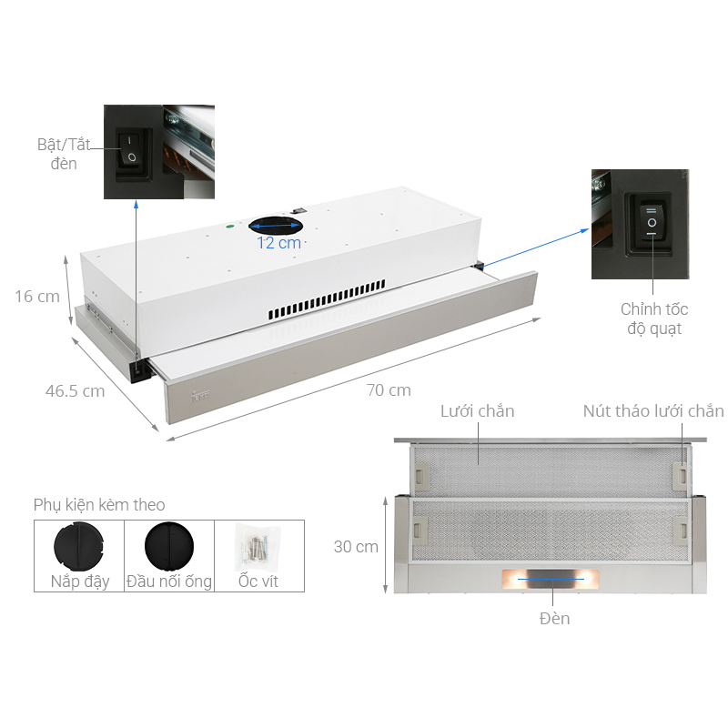 Máy Hút Mùi Teka TLR2 72 SS - Hàng Chính Hãng