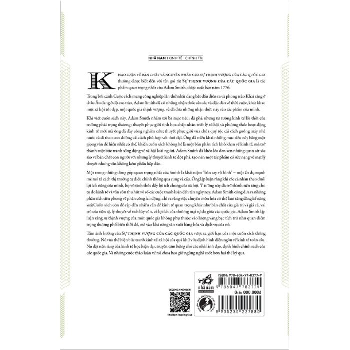 Sự Thịnh Vượng Của Các Quốc Gia - The Wealth Of Nations (Bìa Cứng)
