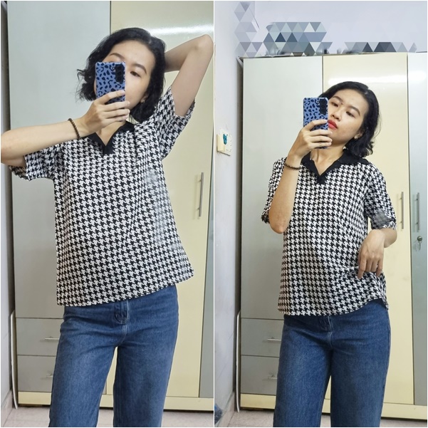 ÁO KIỂU CỔ SƠ MI NGẮN TAY