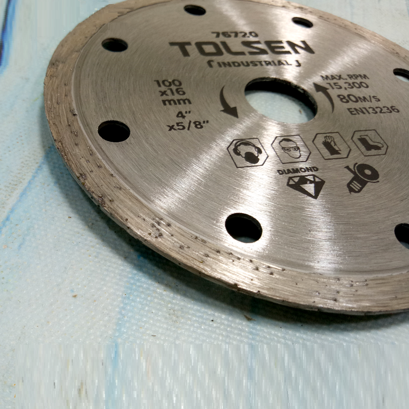 ĐĨA CẮT GẠCH ƯỚT 100MM 76720 TOLSEN - HÀNG CHÍNH HÃNG