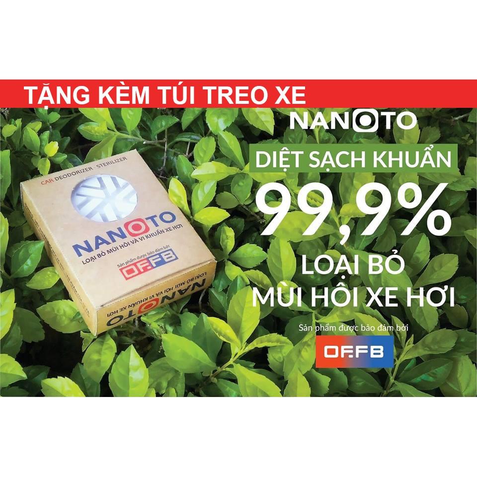 2 viên Khử Mùi Nanoto - MÙI BẠC HÀ + TẶNG TÚI TREO