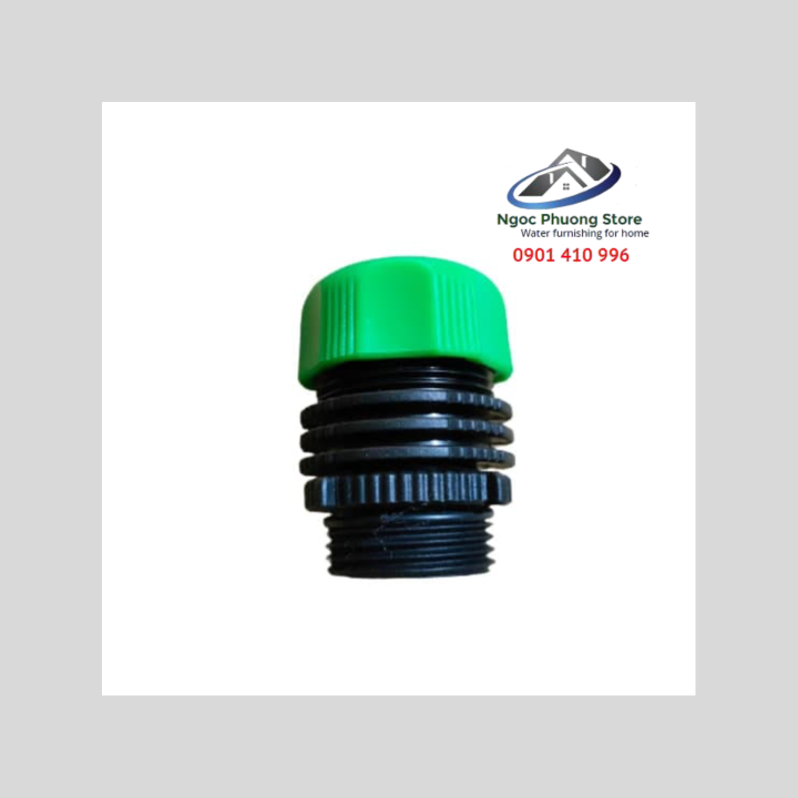 Cút nối nhanh REN NGOÀI 34mm kết nối với đầu ra máy bơm và ống mềm làm vườn 18mm-21mm AQUAMATE ĐÀI LOAN - W3380A1