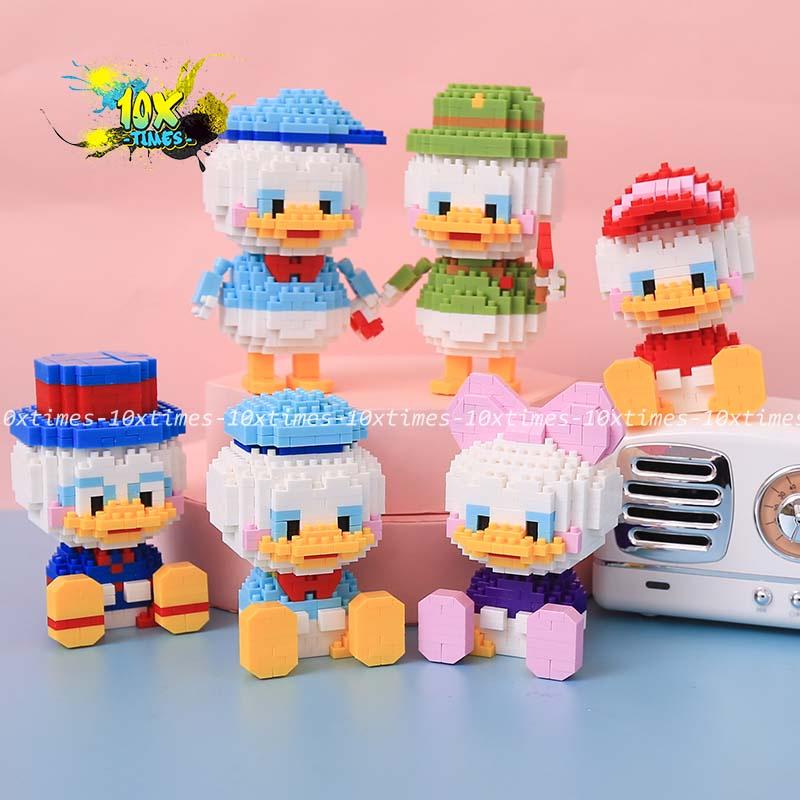 Đồ chơi Lego 3D lắp ráp mô hình nhân vật hoạt hình vịt donald disney dễ thương, quà tặng sinh nhật bạn trai gái