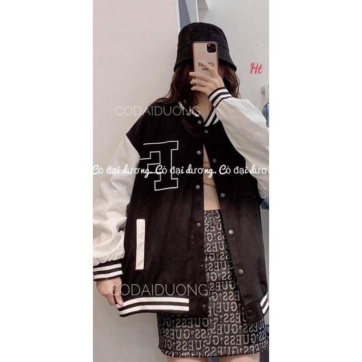 Áo bomber chữ F nỉ ngoại H2