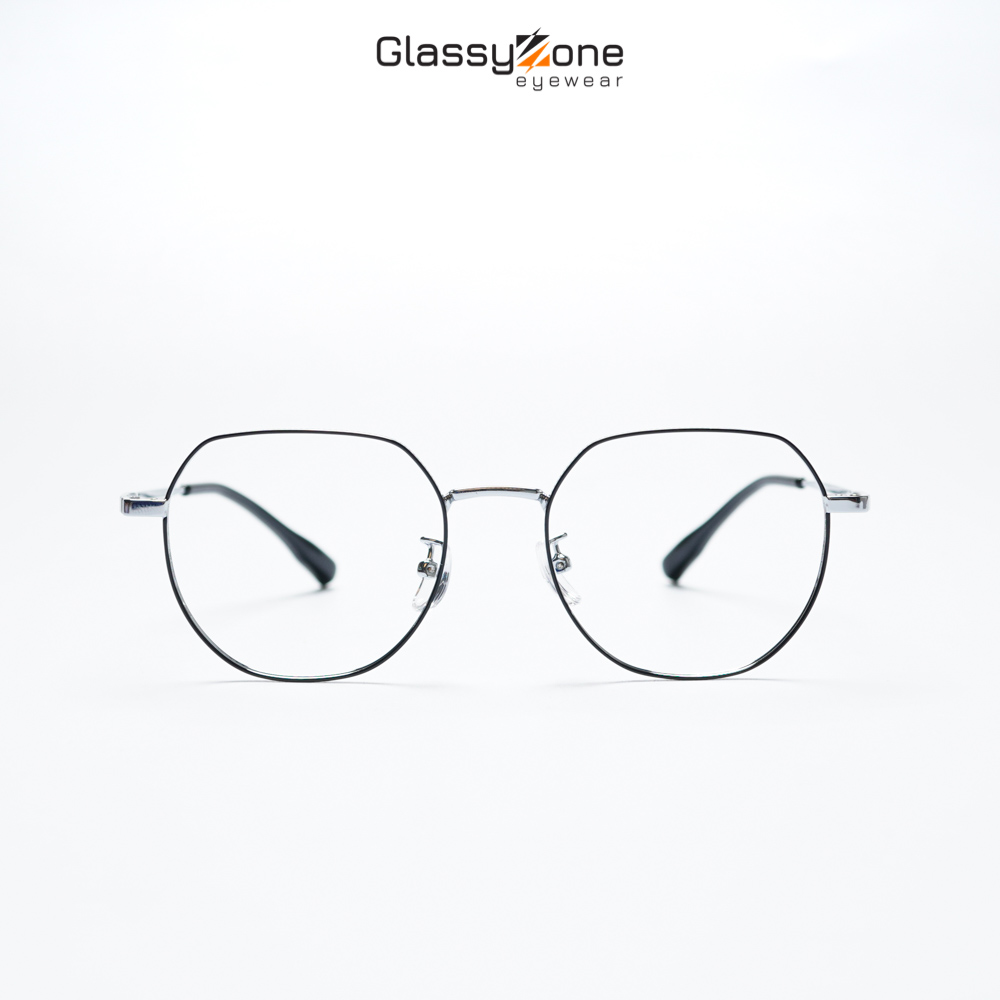 Gọng kính cận, Mắt kính giả cận nhựa dẻo Form Tròn Unisex Nam Nữ Anthea - GlassyZone