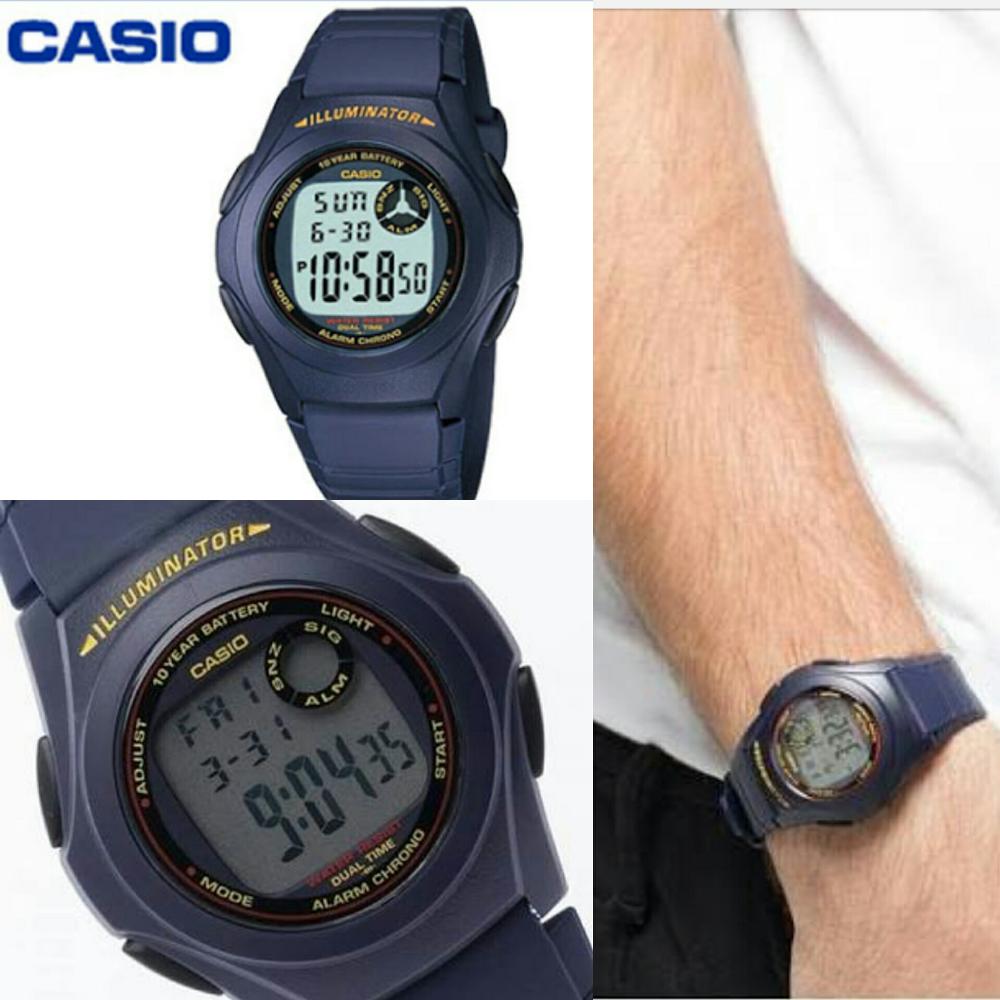 Đồng hồ unisex dây nhựa Casio F-200W-2ADF