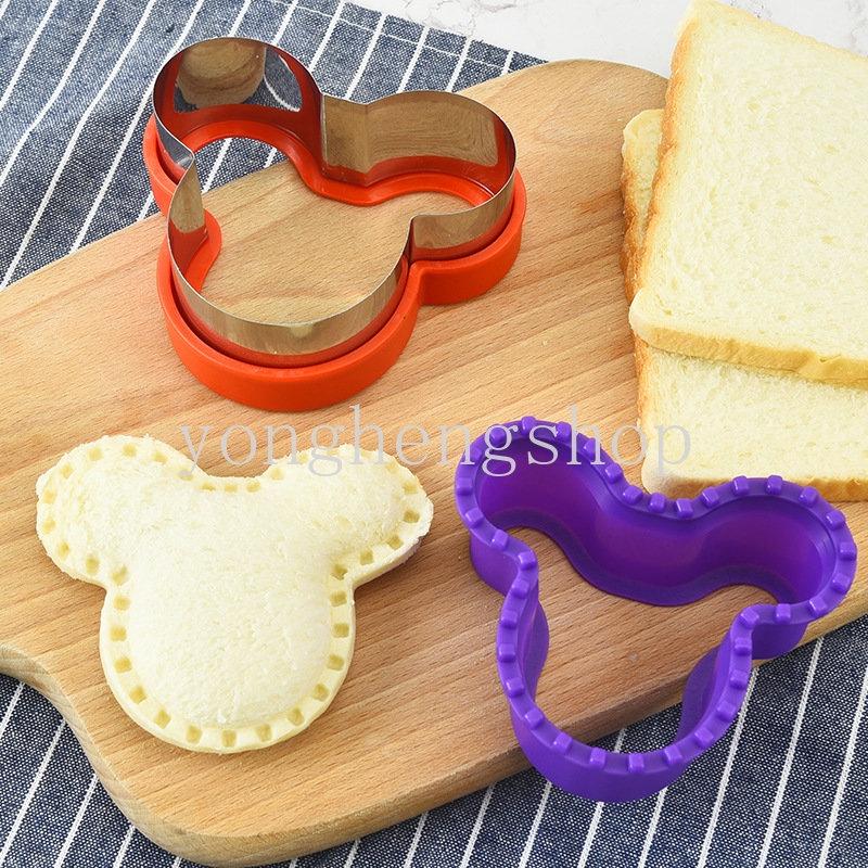 Khuôn Cắt Bánh Mì Sandwich Hình Khủng Long, Ngôi Sao, Trái Tim Bằng Thép Không Gỉ