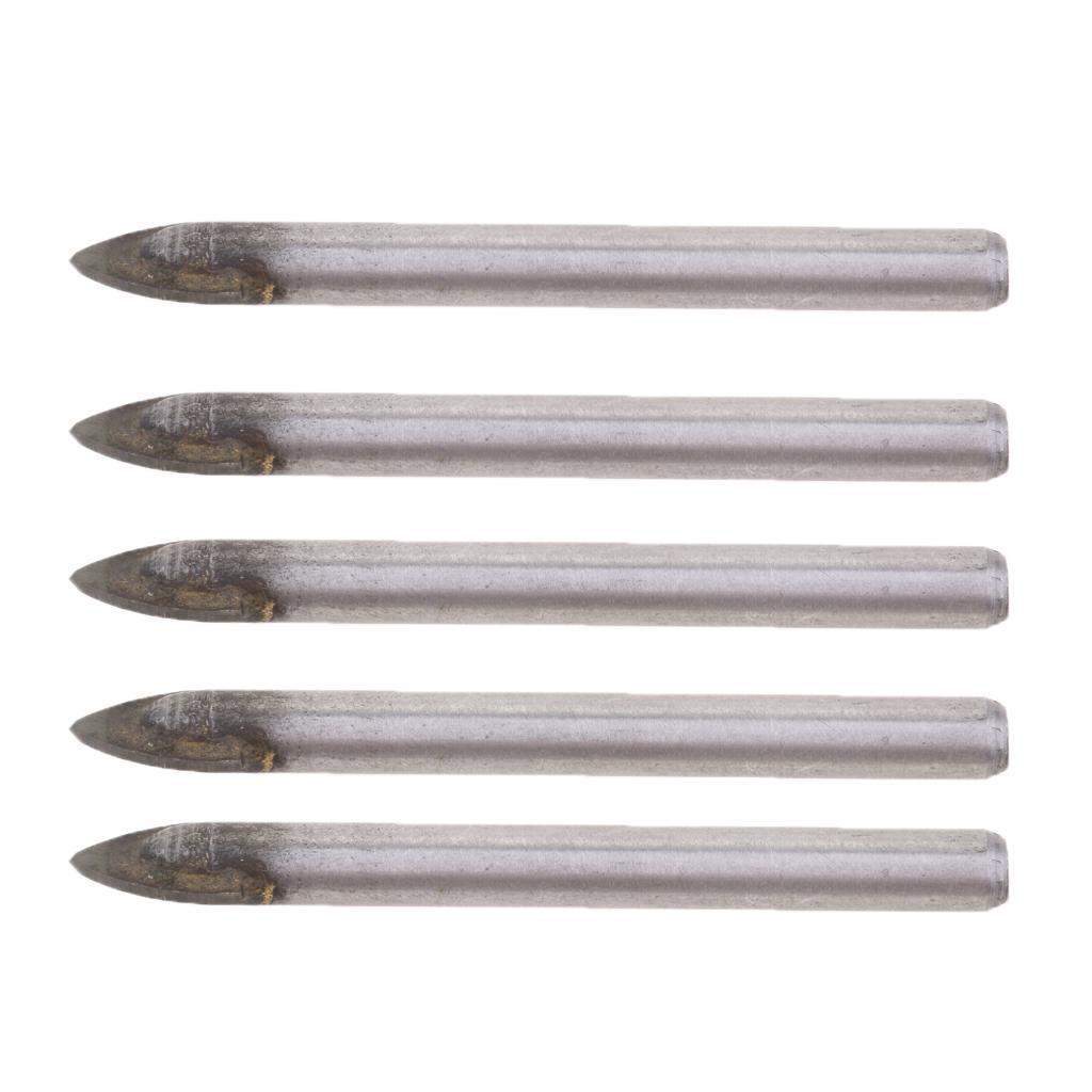 10x Alloy Carbide Drill Bit Glass Tile Mirror Ceramic Spear Head Bit 10,8mm