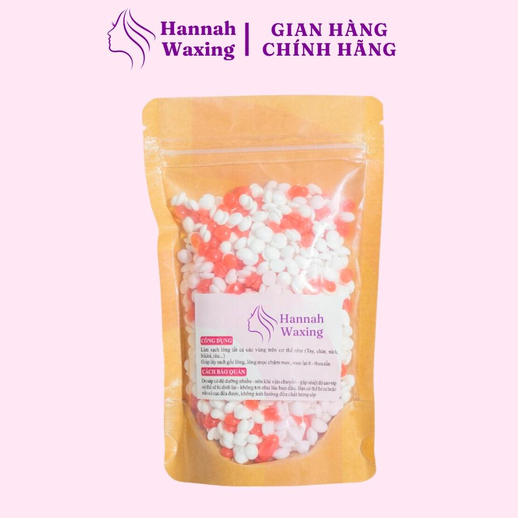 Sáp Wax Lông Mix Dâu Tây + Sữa Dừa Chuyên Dụng Wax Bikini Tặng Kèm Que HANNAH WAXING