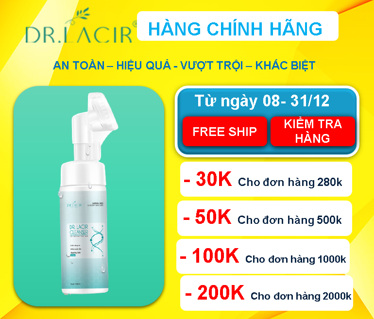 ] - DR. LACIR - Da Nhạy, Yếu, Dễ Kích Ứng - Hàng Chính Hãng Hàn Quốc