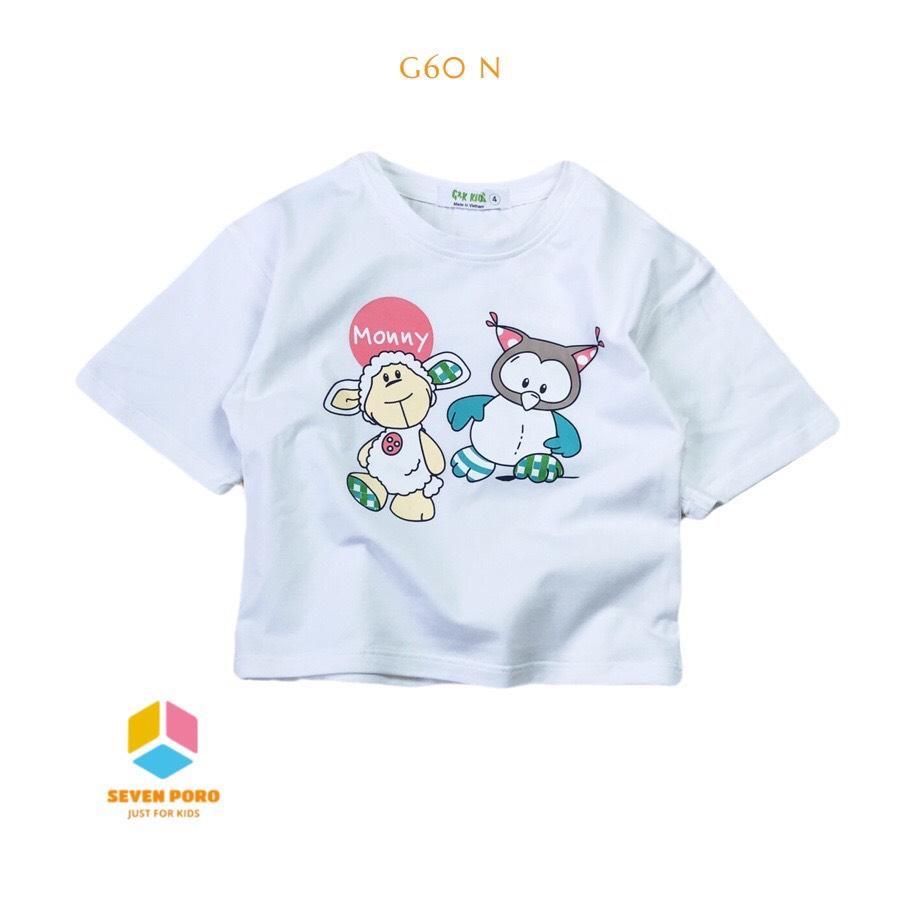 Áo Thun lửng - Croptop bé gái G38 size Đại - G&amp;K Kids - Beeking - seven-poro