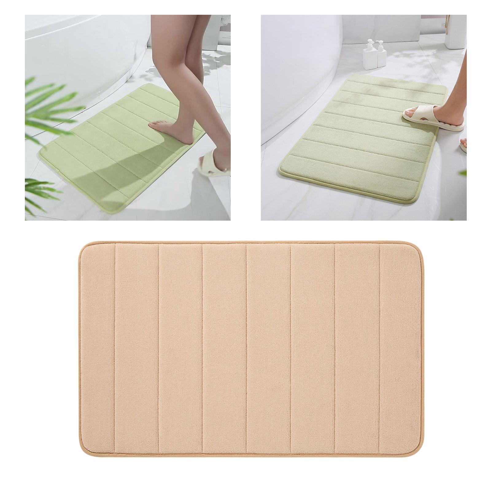 Memory Foam Bath Mat Non-Slip Water Absorbent Bathroom Rug, Machine Washable, 40x60 cm