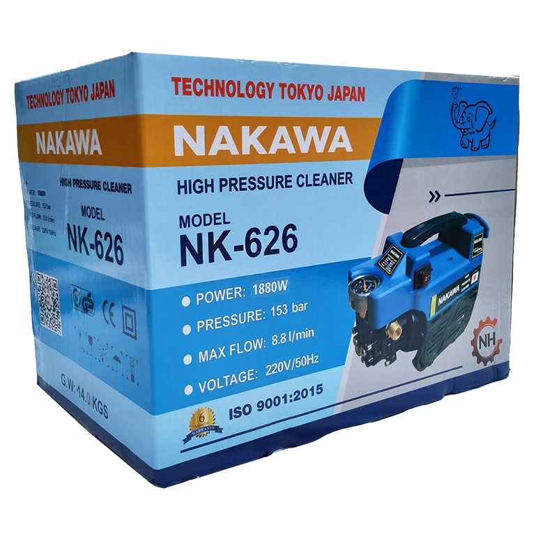 Máy Rửa Xe Nakawa 1880W NK-626