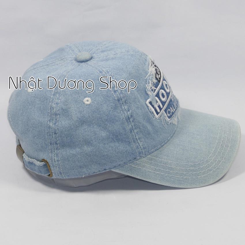 Mũ lưỡi trai, Nón kết jeans thêu chữ Hockey độc đáo - Nón jeans đẹp, cá tính, phù hợp cho cả nam và nữ