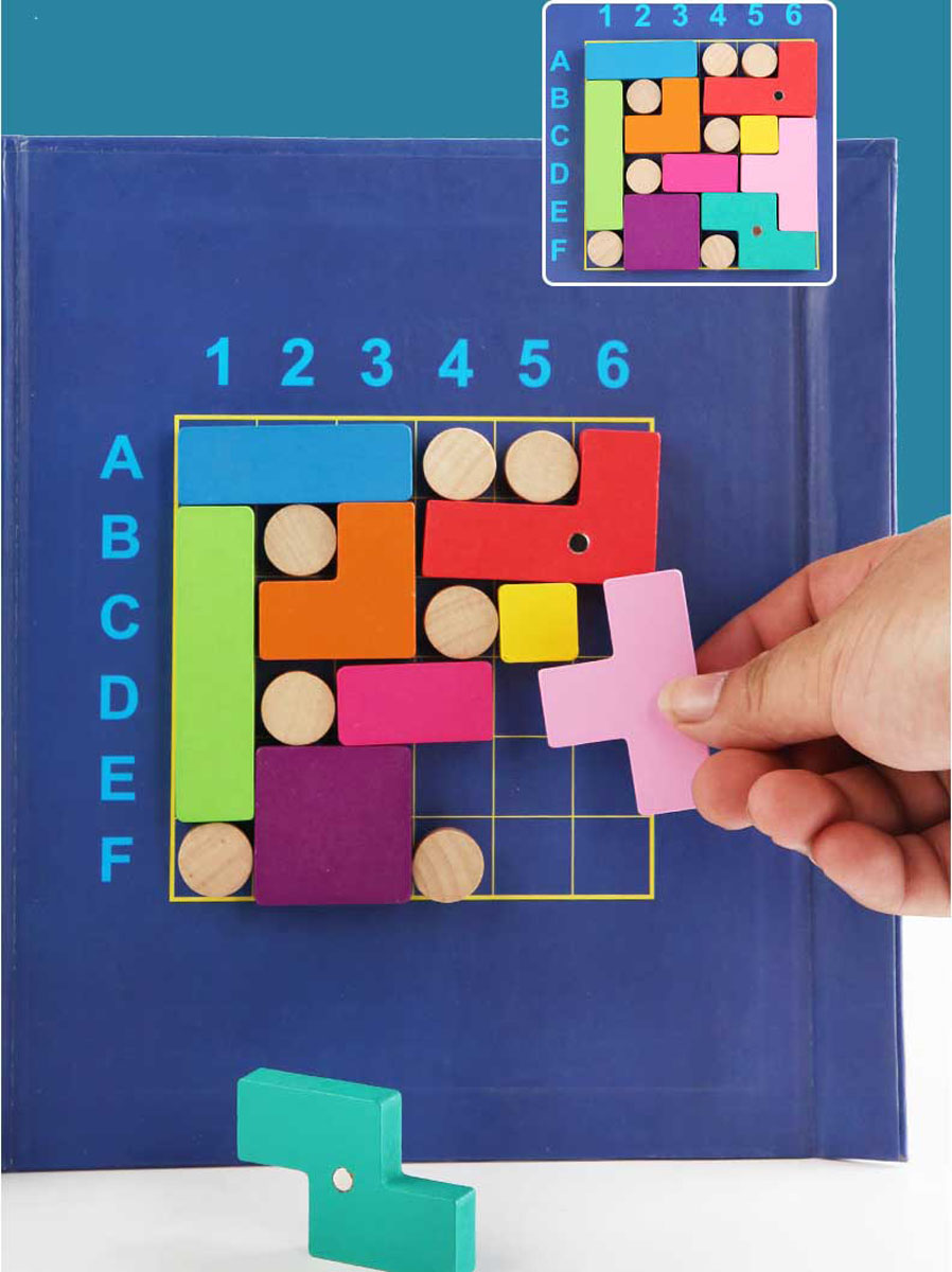 ĐỒ CHƠI TƯ DUY XẾP HÌNH NAM CHÂM (LOGICAL THINKING TRAINING MAGNETIC TETRIS BOARD GAME)