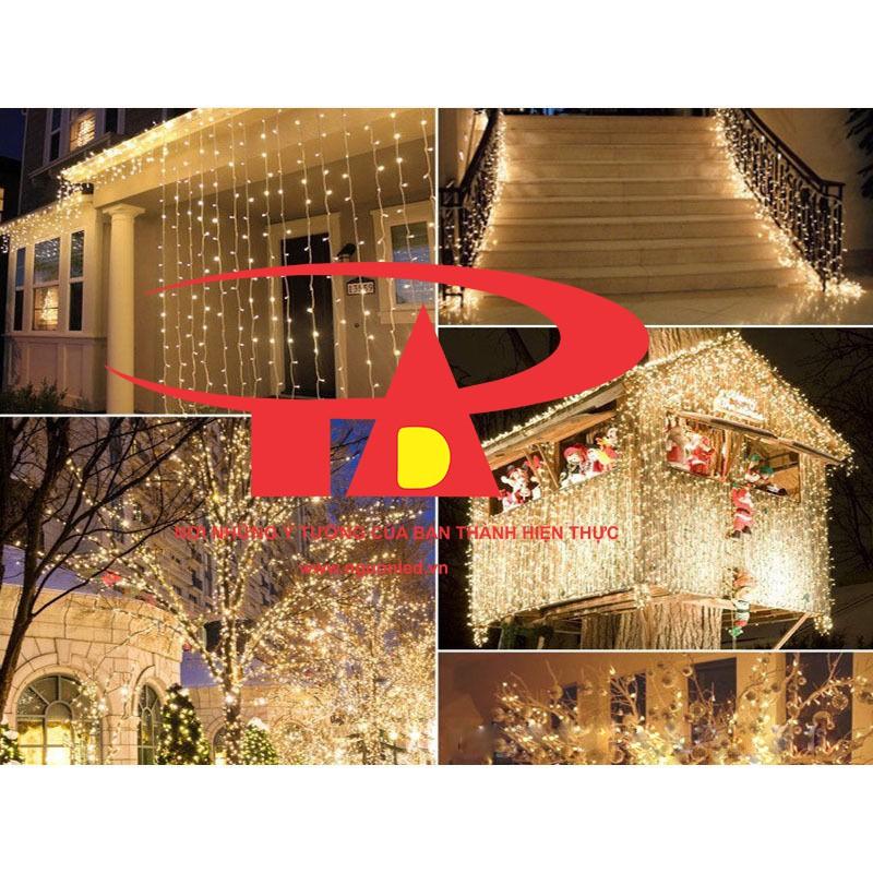 Combo 10 Dây Đèn Led Chớp 7M Màu Vàng Trang Trí Noel