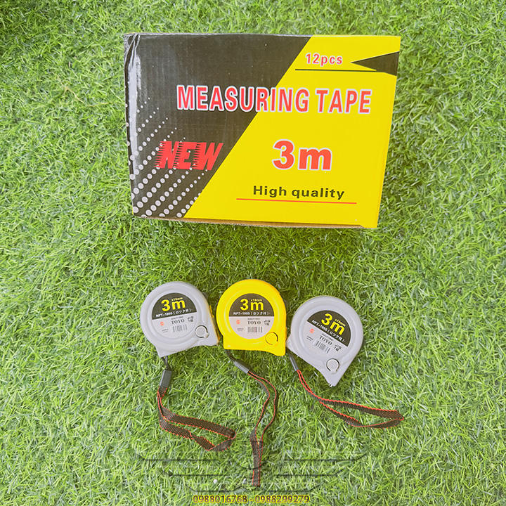 COMBO 2 Thước Dây Nhật Toyo, Thước Mét, Thước Cuộn 3m, 5m, 7m