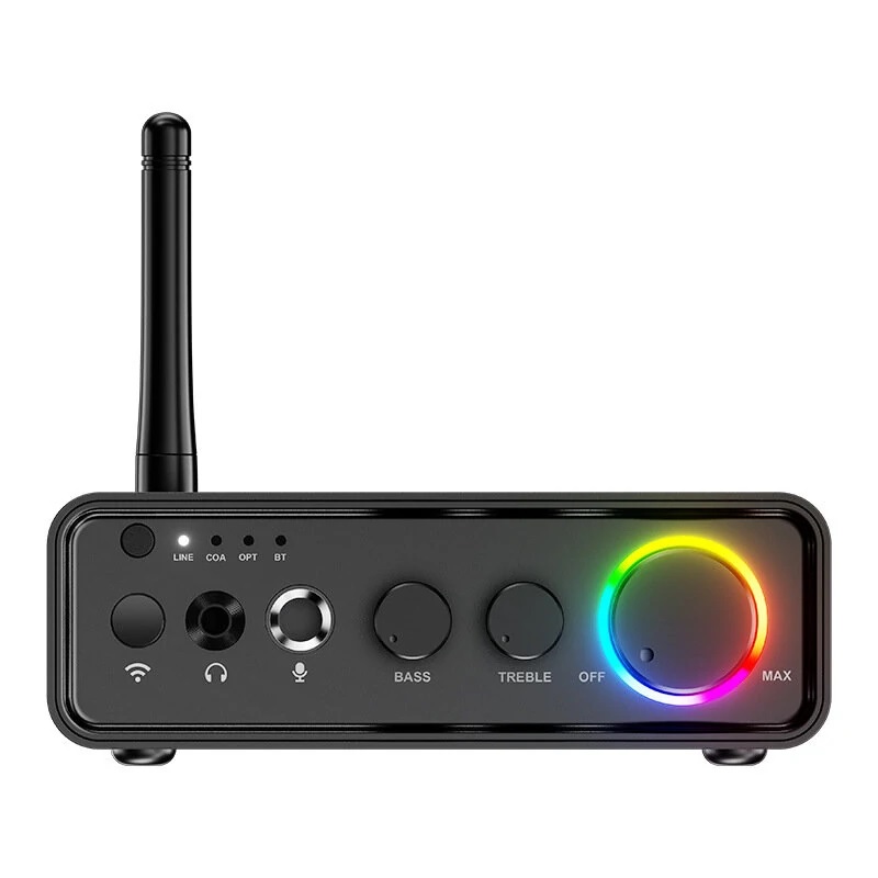 ROGTZ Bộ Khuếch Đại Công Suất Kỹ Thuật Số Amplifier Bluetooth Tích Hợp DSP Hỗ Trợ Đầu Vào RCA Coaxial Optical 6.5mm M19 BT - Hàng Nhập Khẩu