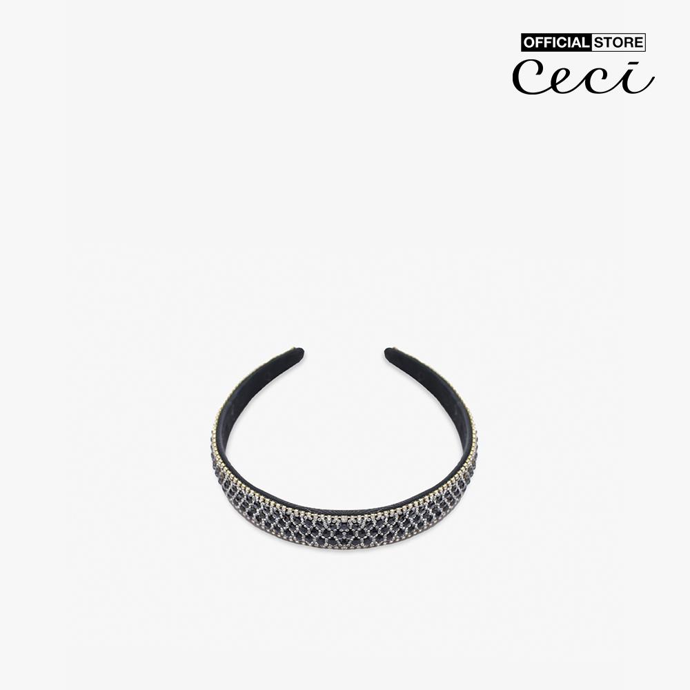 CECI - Băng đô cài tóc nữ bọc vải đính đá sang trọng CC6-03000075