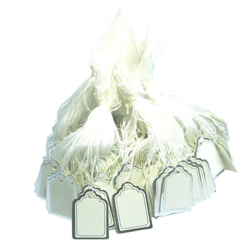 3-8pack 500pcs Hanging String Labels Tied On Jewelry Display Clothing Price Tags