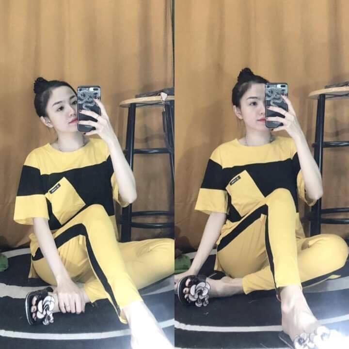 SET BỘ COTTON PHỐI TÚI THỜI TRANG HOT