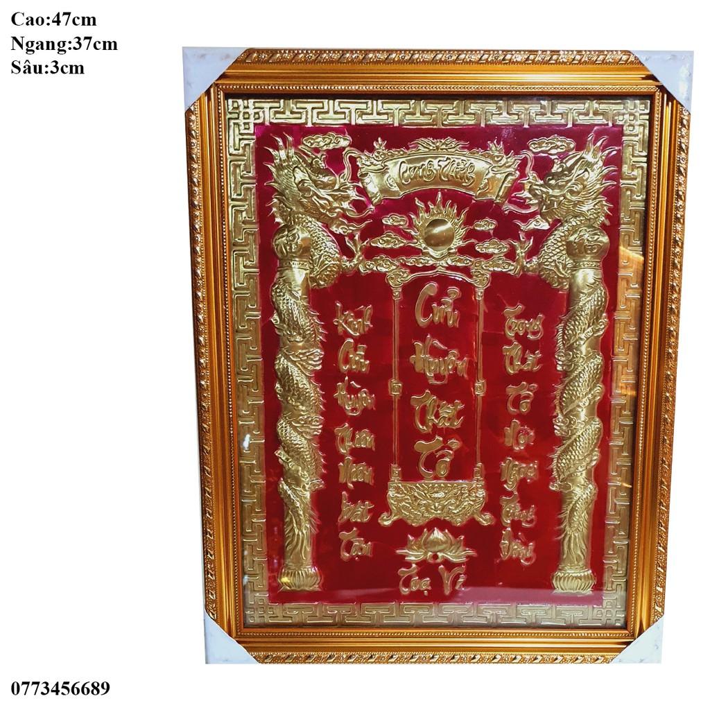 Cửu Huyền Thất Tổ Đỏ Bằng Đồng Cao 47cm