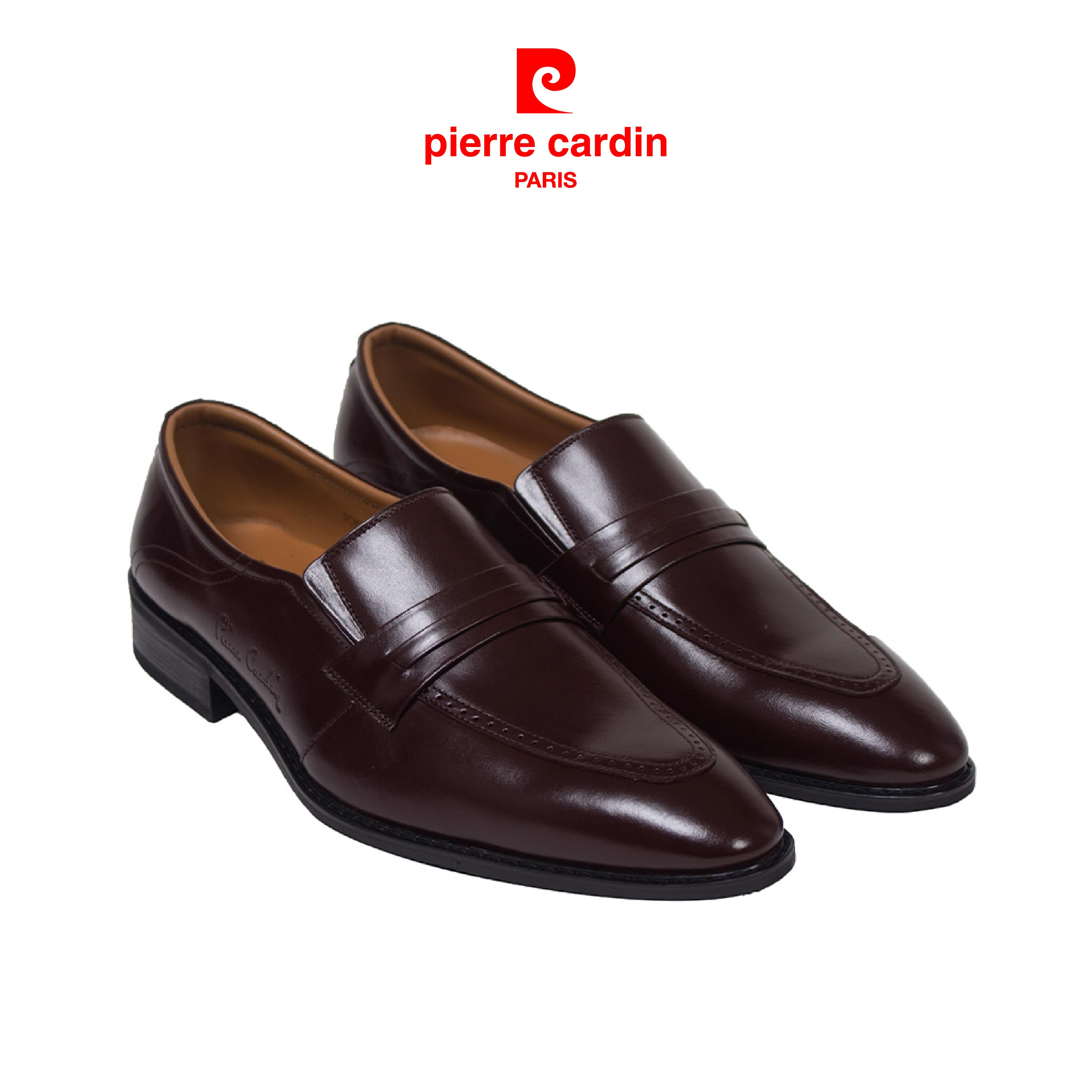 Giày Da Pierre Cardin Penny Loafer - PCMFWLC090BRW màu nâu