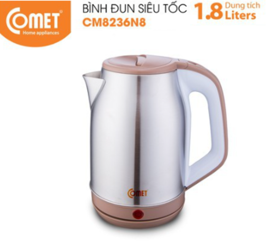 Bình đun siêu tốc Comet CM8236 - Hàng chính hãng