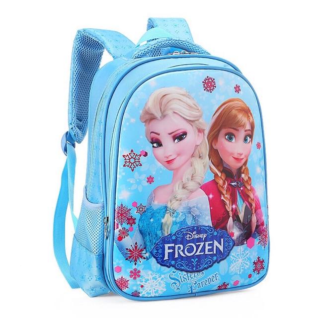 Balo công chúa Elsa Anna ba lô cho bé gái Frozen 2 cặp đi học siêu nhẹ size tiểu học