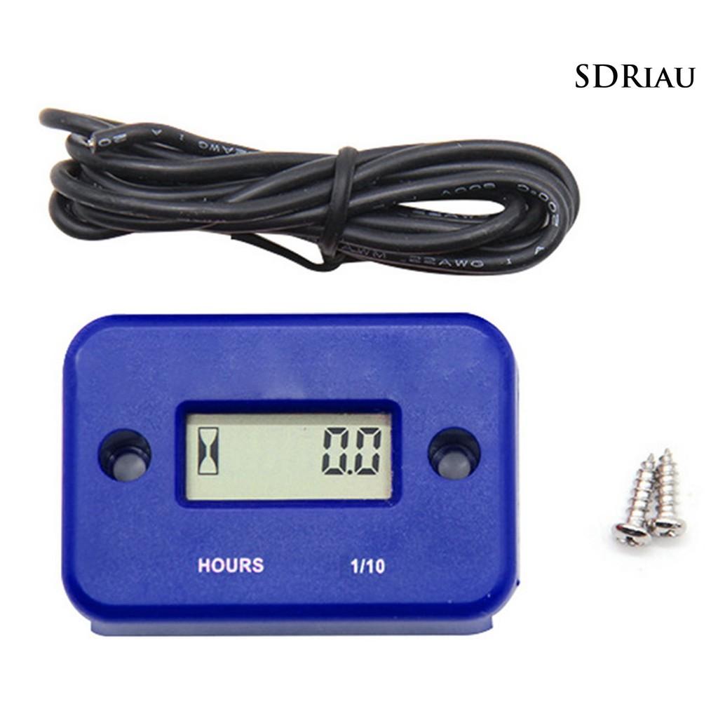Đồng Hồ Hẹn Giờ Chống Thấm Nước Màn Hình Lcd Cho Xe Mô Tô