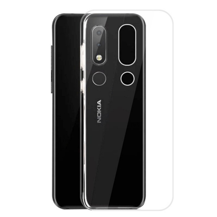 Ốp lưng silicon dẻo trong suốt dành cho Nokia 3.1 Plus siêu mỏng 0.5 mm