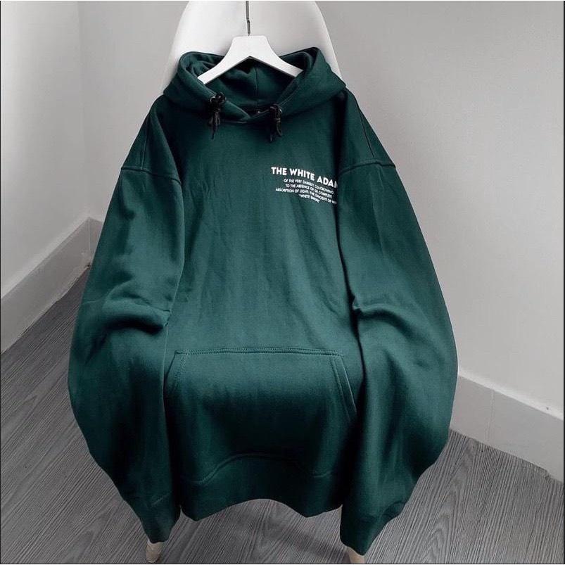Áo Hoodie Xanh Lưng Xương JOLIE Unisex Nỉ kiểu form rộng tay bồng dáng đường phố học sinh hàn quốc