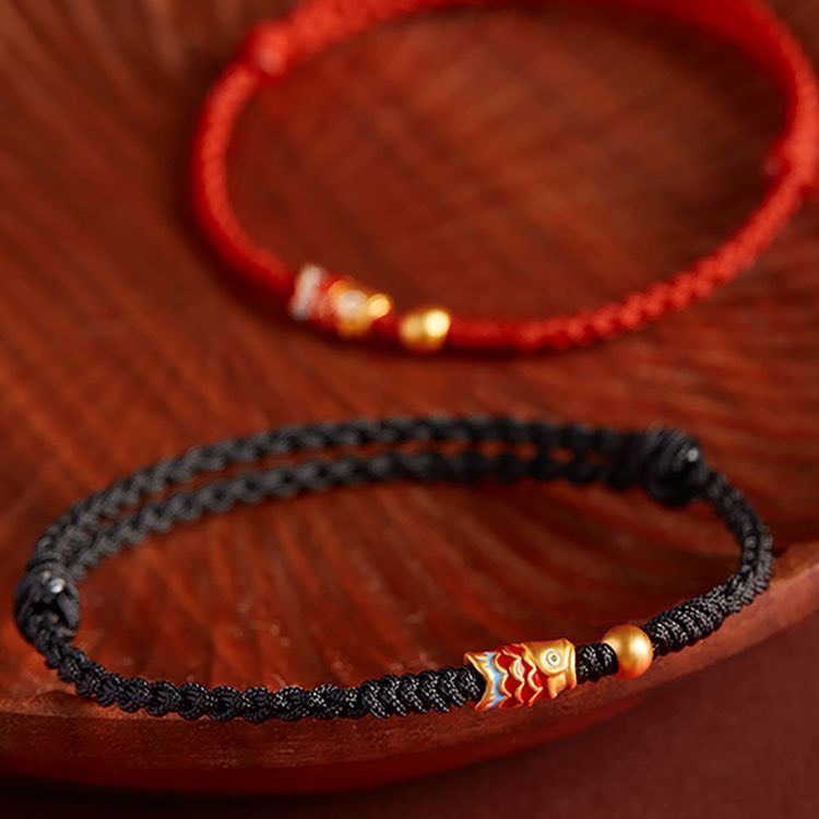 VÒNG TAY DÂY CHỈ CÁ CHÉP CÔNG DANH , THI CỬ THĂNG TIẾN , TÀI LỘC SUNG TÚC