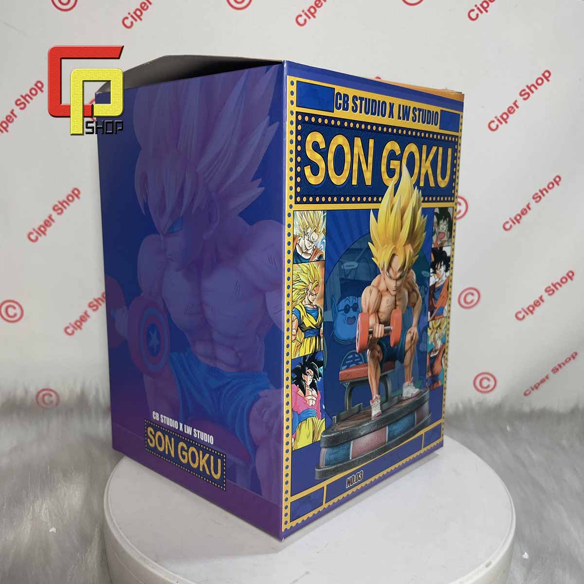 Mô hình Son Goku tập tạ - Figure Goku 7 viên ngọc rồng