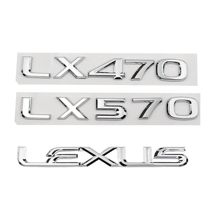 Decal tem chữ Lexus dán đuôi xe ô tô LX01 Kích thước của chữ là 19×2.4 cm