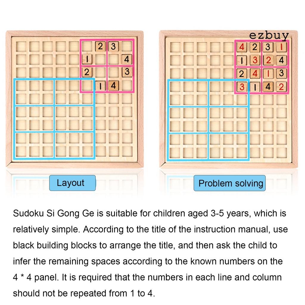 Bộ Đồ Chơi Sudoku Giải Đố Bằng Gỗ Cho Bé